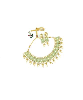 green kundan necklace sets 2