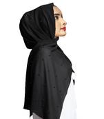 Justkartit Women'S Pearl Work Premium Georgette Scarf Hijab Dupatta