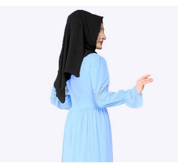 Justkartit Women'S Pearl Work Premium Georgette Scarf Hijab Dupatta 3