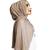 Justkartit Ivory Color Pearl Work Premium Georgette Scarf Hijab Dupatta For Women