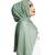 Justkartit Pista Color Pearl Work Georgette Hijab Scarf Dupatta For Women
