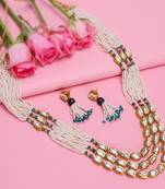 Green pearl necklace-sets