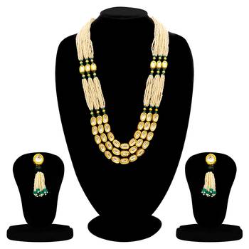 Green pearl necklace-sets 3
