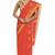 CLASSICATE from the house of The Chennai Silks Women's  orange Coimbatore Cotton Saree