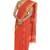 CLASSICATE from the house of The Chennai Silks Women's  orange Coimbatore Cotton Saree