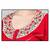 Red colour Embroidery Printed Round Neck Cotton Nighty For Ladies Nightwear Women Night Gown(Free Size)