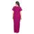 Pink colour A Line Embroidery Printed Round Neck Cotton Nighty For Ladies Nightwear Women Night Gown(Free Size)