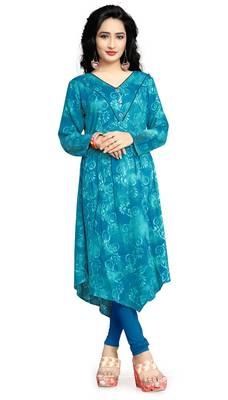 Justkartit Women'S Rayon Soft Cotton Casual Wear Kurti Top  1