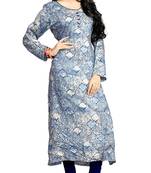 Justkartit Women'S Multi Color Printed Rayon Soft Cotton Kurtis