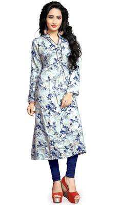 Justkartit Rayon Soft Cotton Casual Wear Printed Kurti For Women 1