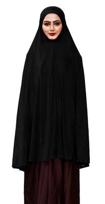 Justkartit Stitched Ready To Wear Long Plain Chaderi Hijab For Women 2