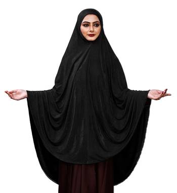 Justkartit Stitched Ready To Wear Long Plain Chaderi Hijab For Women 4
