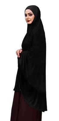 Justkartit Stitched Ready To Wear Long Plain Chaderi Hijab For Women 5