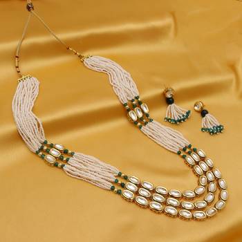 Green pearl necklace-sets 5