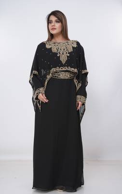 Dubai Kaftan Women Dress Long Gown Farasha Morocco Wear 1