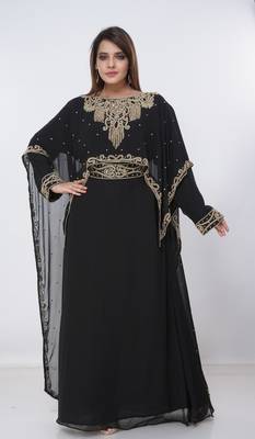Dubai Kaftan Women Dress Long Gown Farasha Morocco Wear 4
