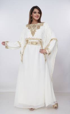 Dubai Kaftan Women Dress Long Gown Farasha Morocco Wear 4