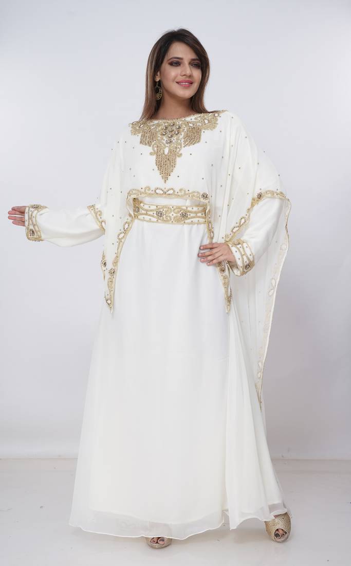 Dubai Kaftan Women Dress Long Gown Farasha Morocco Wear