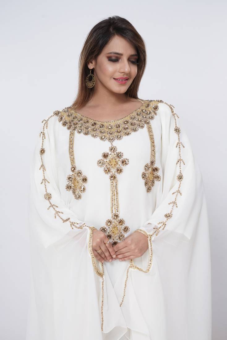 Dubai Kaftan Women Dress Long Gown Farasha Morocco Wear