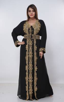 Dubai Kaftan Women Dress Long Gown Farasha Morocco Wear 4