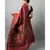 The beautiful Baluchari weave looks absolutely stunning in this maroon avatar