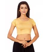 Beige Colour Cotton Spandex Free Size Blouse for Women.