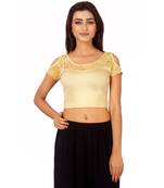 Beige Colour Cotton Spandex Free Size Blouse for Women.