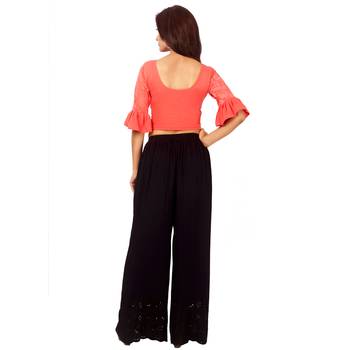 Peach Colour Cotton Spandex Free Size Blouse for Women. 5