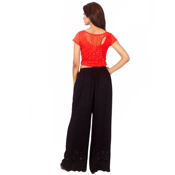 Red Colour Cotton Spandex Free Size Blouse for Women. 5