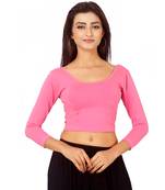 Pink Colour Cotton Spandex Free Size Blouse for Women.