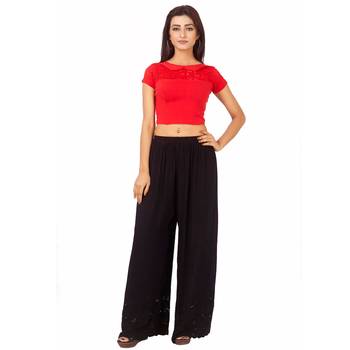 Red Colour Cotton Spandex Free Size Blouse for Women. 4
