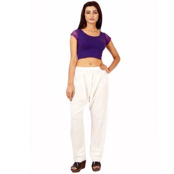 Purple Colour Cotton Spandex Free Size Blouse for Women. 4