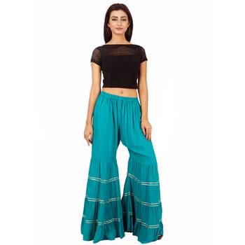 Black Colour Cotton Spandex Free Size Blouse for Women. 4