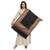 Black & Multicolour Woolen Woven Design Geometric Shawl