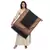 Black & Multicolour Woolen Woven Design Geometric Shawl