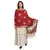 Red & Multicolour Viscose Rayon Woven Design Geometric Shawl