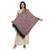 Black & Multicolour Viscose Rayon Woven Design Floral Shawl