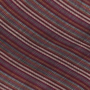 Wine & Multicolour Viscose Rayon Woven Design Striped Stole 5