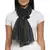Black & Multicolour Viscose Rayon Woven Design Striped Stole