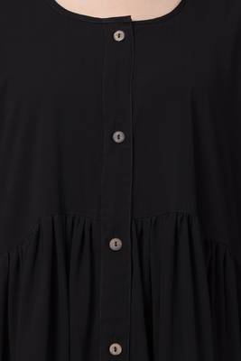 MRC Mrc-9051 Front Open Abaya Black 5