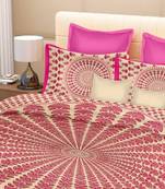 RIDAN  Mor Pankh Print Pure Cotton Double  multicolour Bedsheet