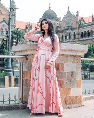 Exclusive Bermuda Peach Hand Painted Dress 2