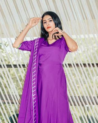 Beautiful Violet Suit Set With Gotta Work 2