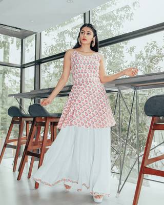 Light Pink Rose Skirt Dress 3