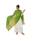Green Phulkari Pankha Dupatta