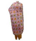 Pink Phulkari Pankha Dupatta