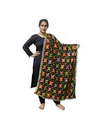 multicolor Phulkari Pankha Dupatta