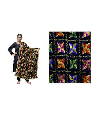 multicolor Phulkari Pankha Dupatta 2