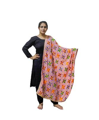 multicolor Phulkari Pankha Dupatta 1
