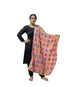 multicolor Phulkari Pankha Dupatta